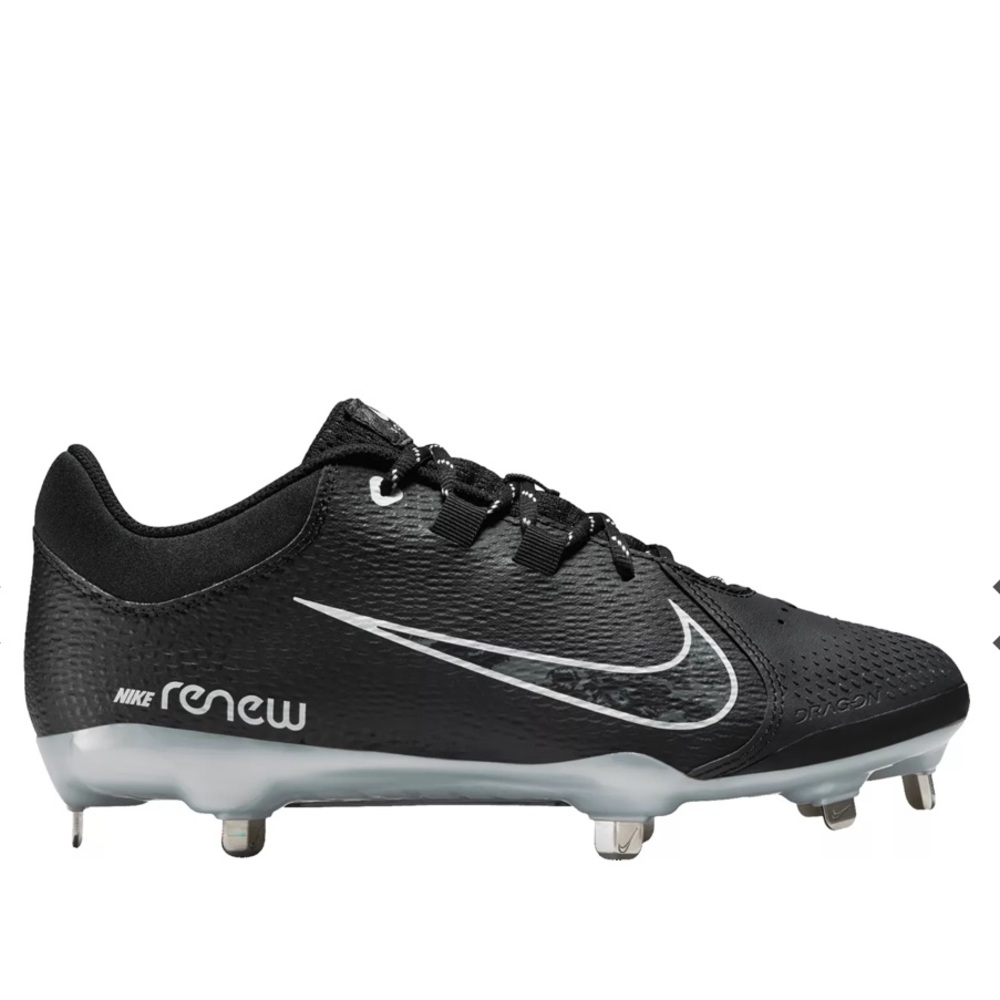 Nike Women’s Hyperdiamond 4 Pro Renew Black Metal Softball Cleats